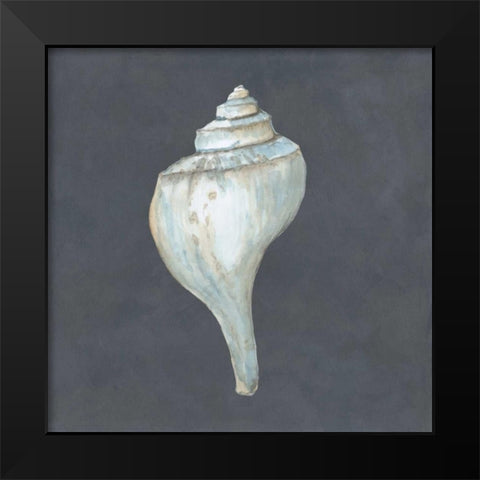 Shell on Slate IV Black Modern Wood Framed Art Print by Meagher, Megan
