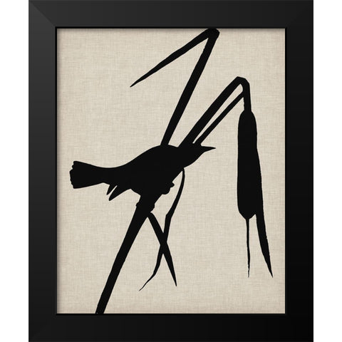Audubon Silhouette II Black Modern Wood Framed Art Print by Vision Studio