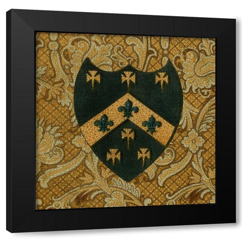 Noble Crest IV Black Modern Wood Framed Art Print with Double Matting by Vision Studio