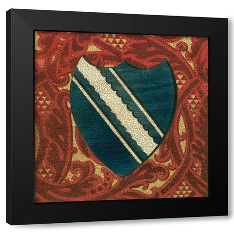 Noble Crest IX Black Modern Wood Framed Art Print with Double Matting by Vision Studio