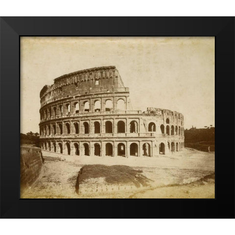 The Colosseum Black Modern Wood Framed Art Print by Brogi, Giacomo