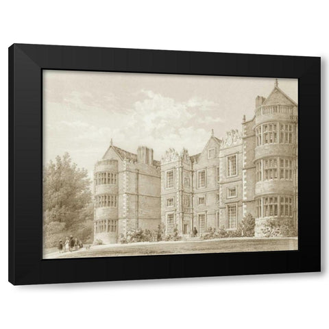 Burton Agnes Yorkshire Black Modern Wood Framed Art Print by Richardson