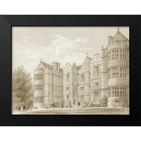 Burton Agnes Yorkshire Black Modern Wood Framed Art Print by Richardson