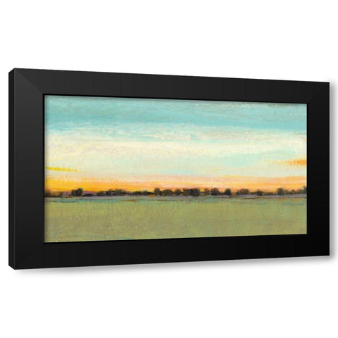 Morning in the Meadow II Black Modern Wood Framed Art Print with Double Matting by OToole, Tim