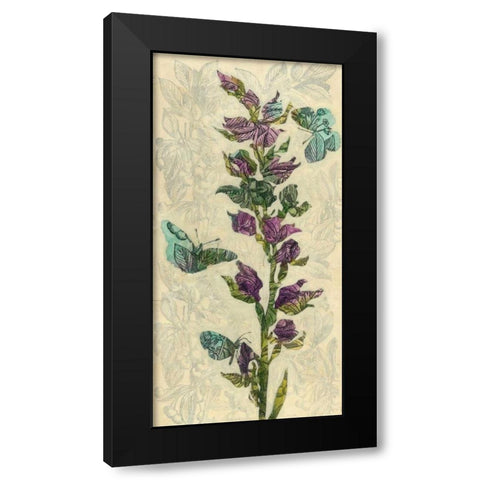 Spring Collage II Black Modern Wood Framed Art Print with Double Matting by Meagher, Megan