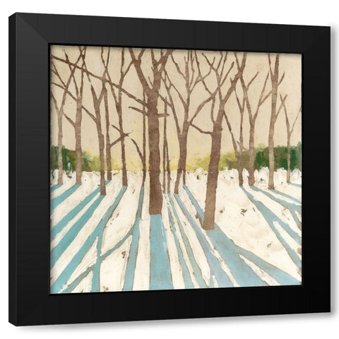 Winter Shadows I Black Modern Wood Framed Art Print by Meagher, Megan