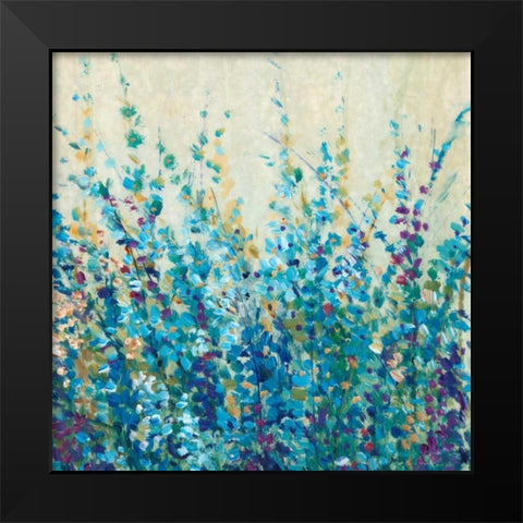 Shades of Blue I Black Modern Wood Framed Art Print by OToole, Tim
