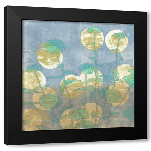 Spotlight Floral II Black Modern Wood Framed Art Print by Meagher, Megan