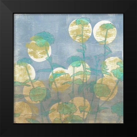 Spotlight Floral II Black Modern Wood Framed Art Print by Meagher, Megan