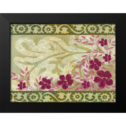 Rococo Celebration I Black Modern Wood Framed Art Print by Vision Studio