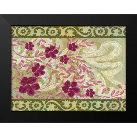 Rococo Celebration II Black Modern Wood Framed Art Print by Vision Studio