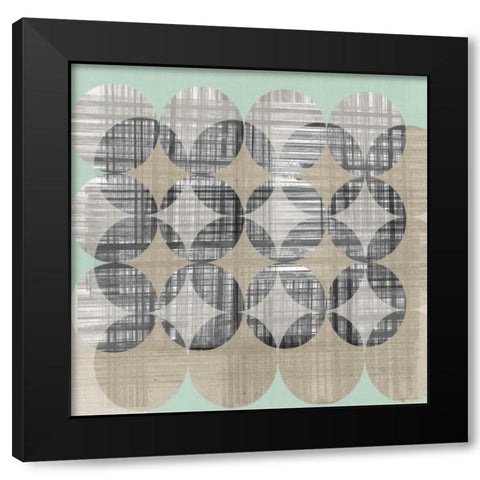 New Pattern I Black Modern Wood Framed Art Print with Double Matting by Goldberger, Jennifer