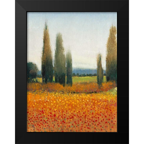 Cypress Trees II Black Modern Wood Framed Art Print by OToole, Tim