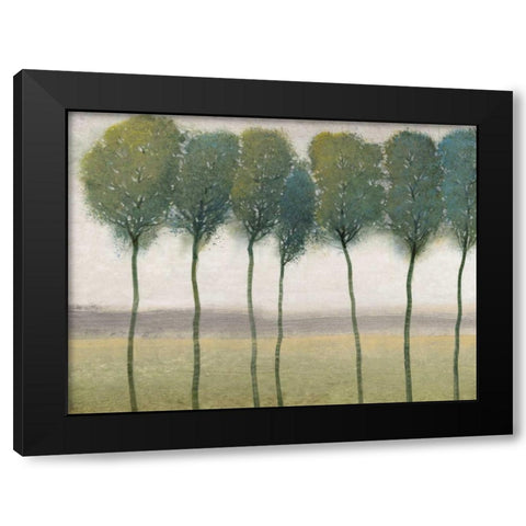 Row of Trees I Black Modern Wood Framed Art Print by OToole, Tim