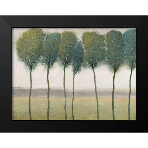 Row of Trees I Black Modern Wood Framed Art Print by OToole, Tim
