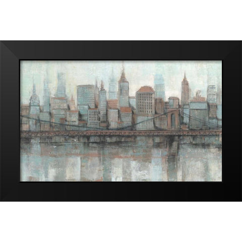 City Center I Black Modern Wood Framed Art Print by OToole, Tim