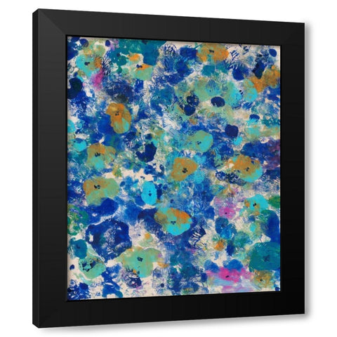 Floral Bright I Black Modern Wood Framed Art Print by OToole, Tim