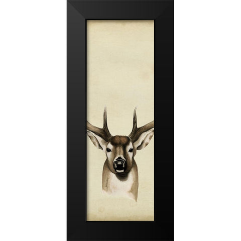 Triptych Whitetail II Black Modern Wood Framed Art Print by Popp, Grace