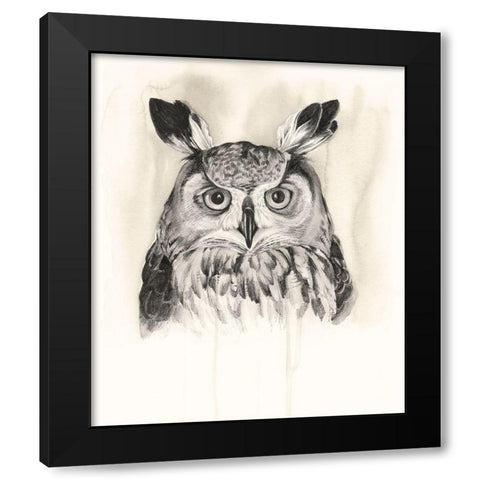 Timberland Animals III Black Modern Wood Framed Art Print with Double Matting by Popp, Grace