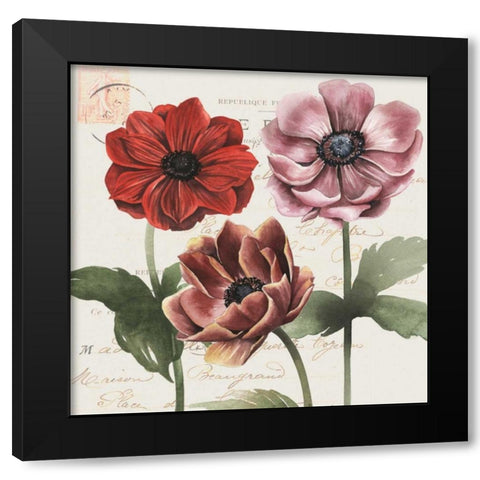 Garden Quotes Collection A Black Modern Wood Framed Art Print by Popp, Grace