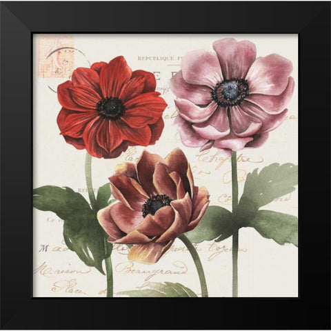 Garden Quotes Collection A Black Modern Wood Framed Art Print by Popp, Grace