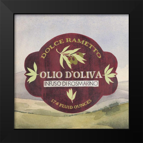 Mediterranean Olive Oil Collection F Black Modern Wood Framed Art Print by Popp, Grace