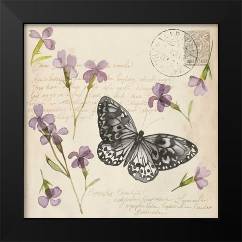 Pressed Flower Collection A Black Modern Wood Framed Art Print by Popp, Grace