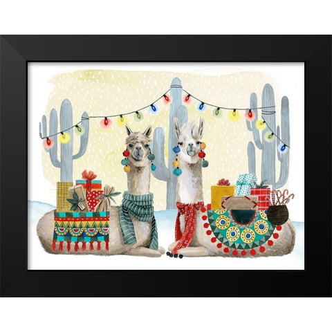 Boho Christmas Collection A Black Modern Wood Framed Art Print by Popp, Grace