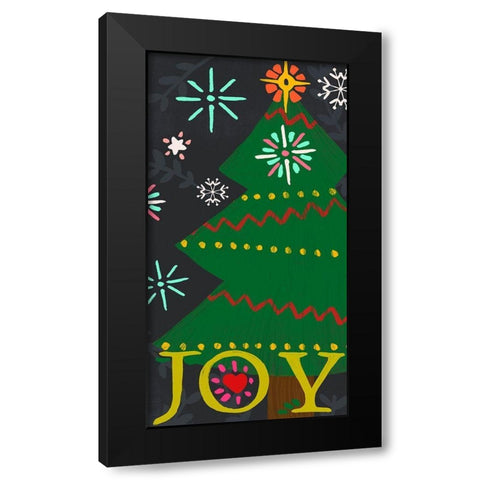 Nordic Joy Collection B Black Modern Wood Framed Art Print by Vess, June Erica