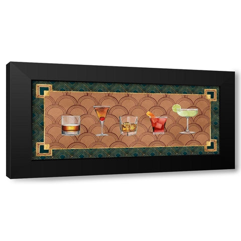 Bar Gatsby Collection D Black Modern Wood Framed Art Print by Popp, Grace