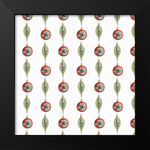 Vintage Christmas Collection G Black Modern Wood Framed Art Print by Popp, Grace
