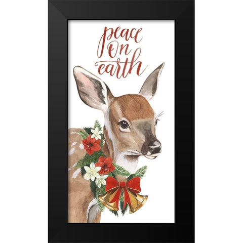 Yuletide Darlings Collection B Black Modern Wood Framed Art Print by Popp, Grace