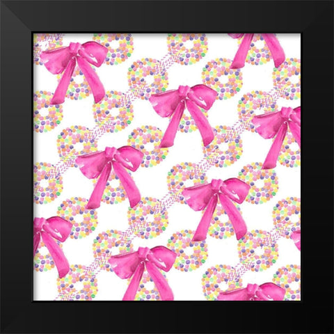 Candy Christmas Collection F Black Modern Wood Framed Art Print by Parker, Jennifer Paxton