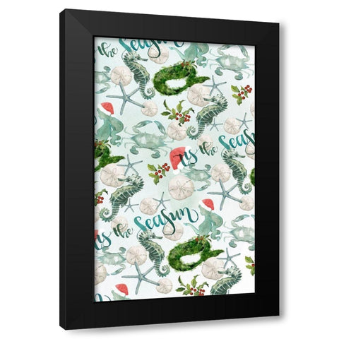 Tis the Seasun Collection E Black Modern Wood Framed Art Print with Double Matting by Parker, Jennifer Paxton