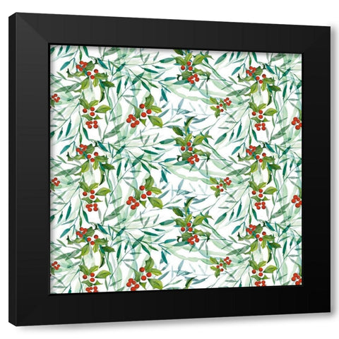 Tis the Seasun Collection H Black Modern Wood Framed Art Print by Parker, Jennifer Paxton