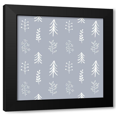 Woodland Celebration Collection G Black Modern Wood Framed Art Print with Double Matting by Borges, Victoria