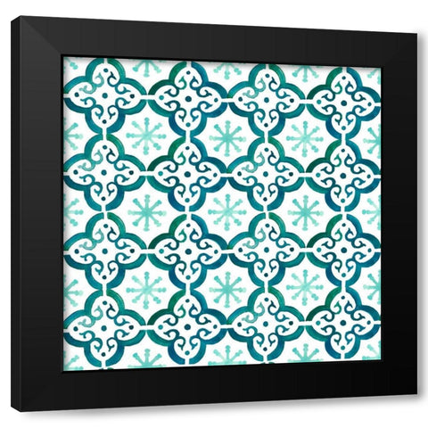 Sweet Alpaca Collection H Black Modern Wood Framed Art Print with Double Matting by Borges, Victoria