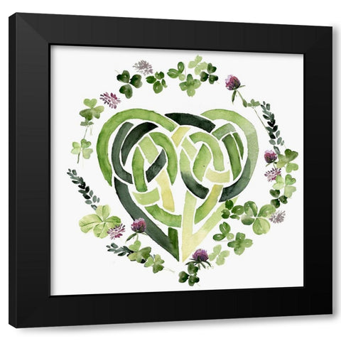 Clover Sayings Collection C Black Modern Wood Framed Art Print with Double Matting by Parker, Jennifer Paxton