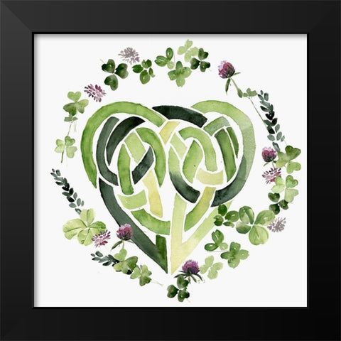 Clover Sayings Collection C Black Modern Wood Framed Art Print by Parker, Jennifer Paxton