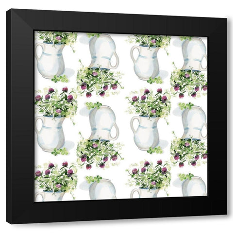 Clover Sayings Collection F Black Modern Wood Framed Art Print with Double Matting by Parker, Jennifer Paxton