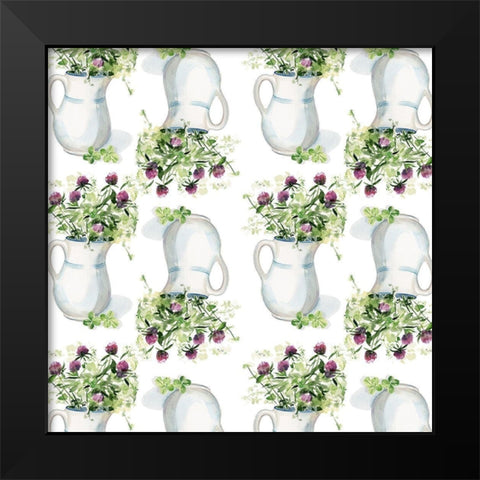 Clover Sayings Collection F Black Modern Wood Framed Art Print by Parker, Jennifer Paxton