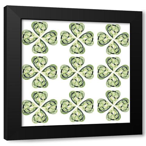Clover Sayings Collection G Black Modern Wood Framed Art Print by Parker, Jennifer Paxton