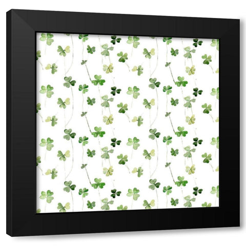 Clover Sayings Collection H Black Modern Wood Framed Art Print with Double Matting by Parker, Jennifer Paxton