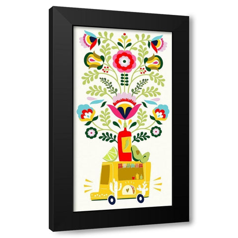 Cinco de Mayo Collection B Black Modern Wood Framed Art Print by Borges, Victoria