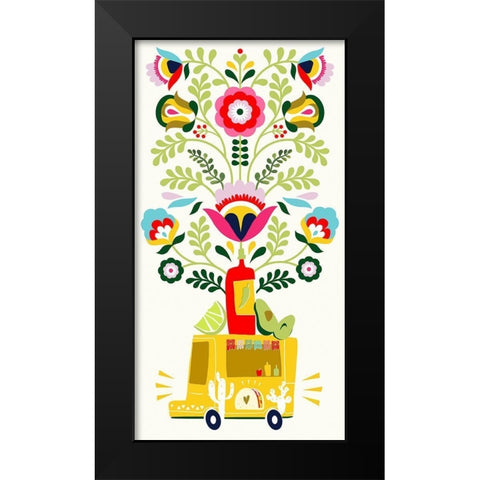 Cinco de Mayo Collection B Black Modern Wood Framed Art Print by Borges, Victoria