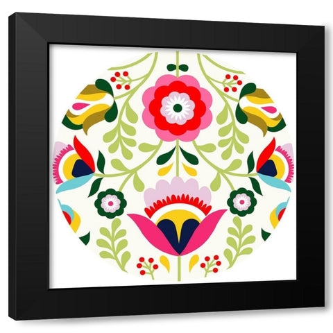Cinco de Mayo Collection C Black Modern Wood Framed Art Print with Double Matting by Borges, Victoria