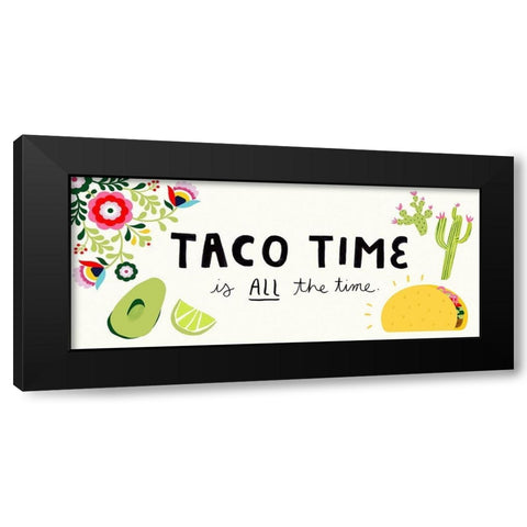 Cinco de Mayo Collection D Black Modern Wood Framed Art Print with Double Matting by Borges, Victoria