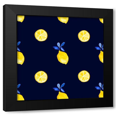 Fresh Fruit Collection F Black Modern Wood Framed Art Print with Double Matting by Borges, Victoria