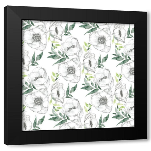 Watercolor Butterfly Collection G Black Modern Wood Framed Art Print with Double Matting by Parker, Jennifer Paxton