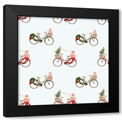 Christmas Coast Collection F Black Modern Wood Framed Art Print with Double Matting by Borges, Victoria